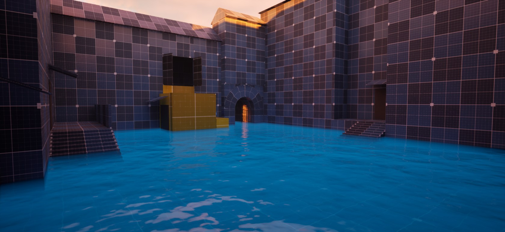 Mediterranean Flooded Street — level screenshot